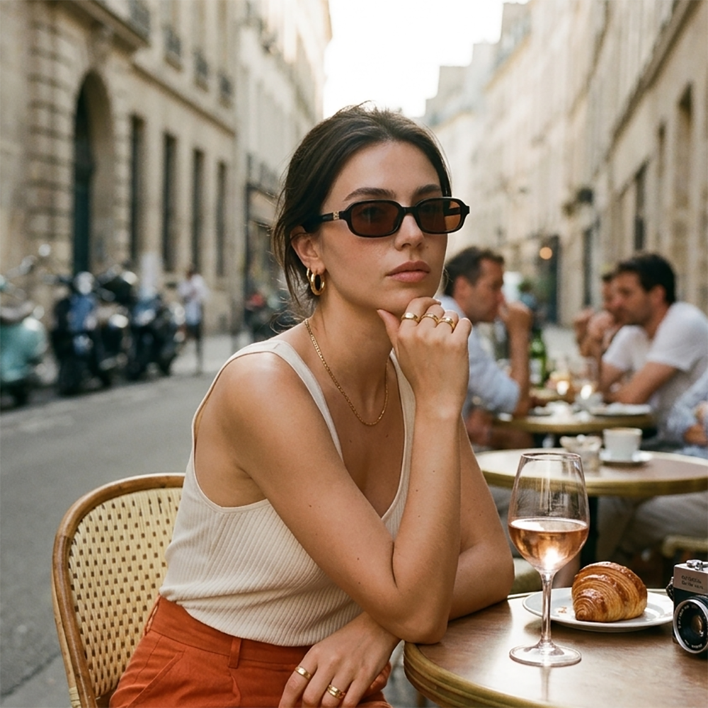 Verano Brisa — Slim Rectangle Sunglasses