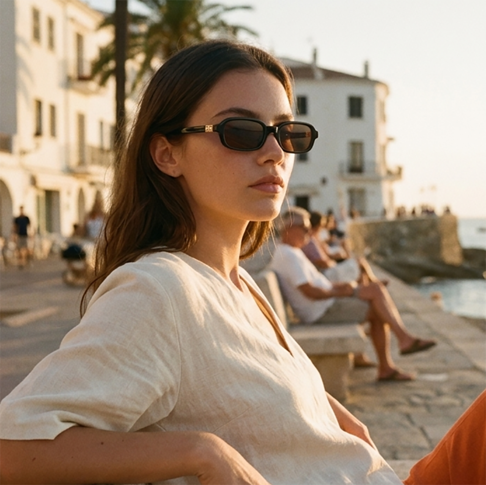 Verano Brisa — Slim Rectangle Sunglasses