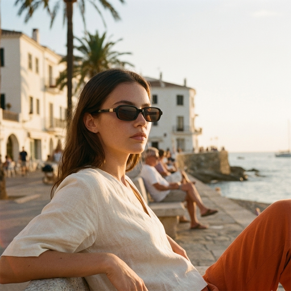 Verano Brisa — Slim Rectangle Sunglasses