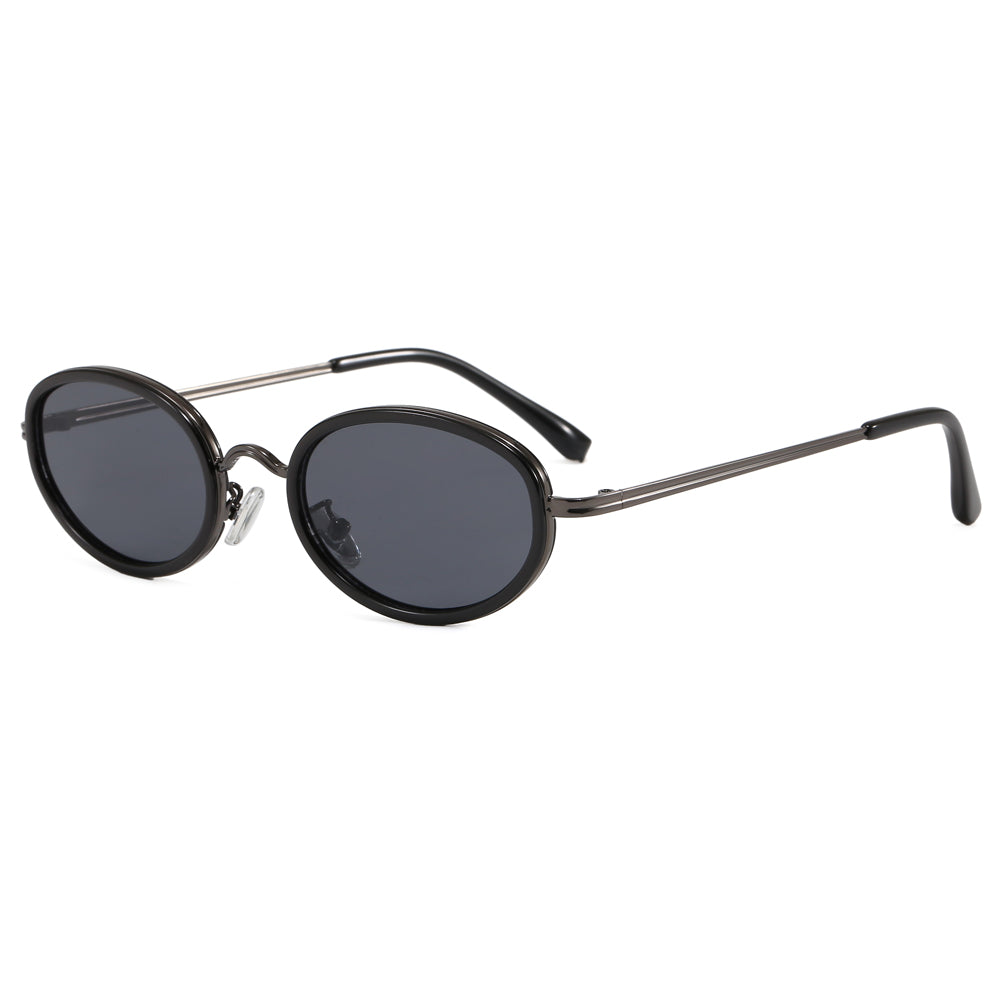 Verano Marbella — Slim Metal Oval Sunglasses