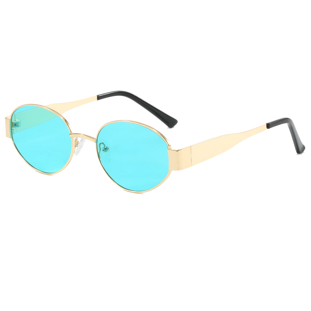 Verano Sol — Metal Oval Sunglasses