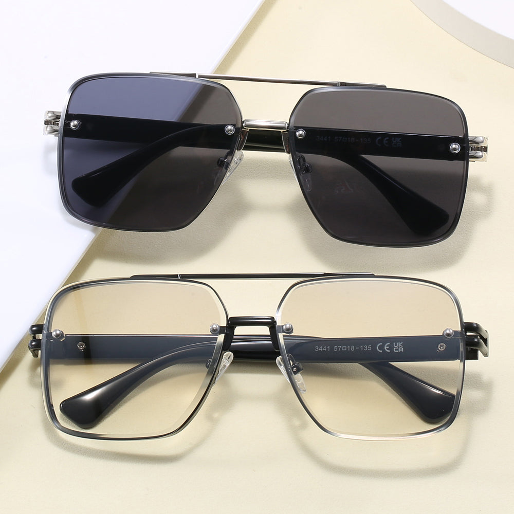 Verano Marino — Double-Bridge Pilot Sunglasses