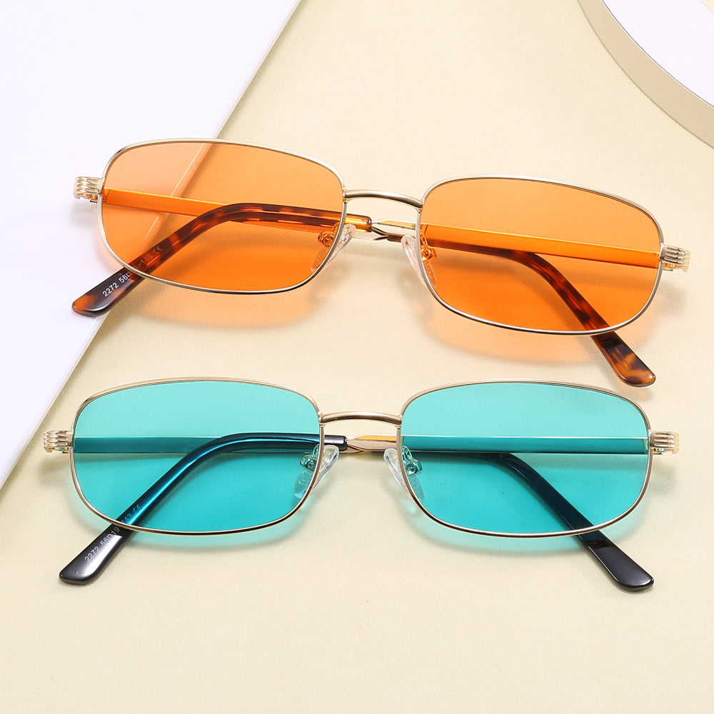 Verano Riva — Metal Rectangle Sunglasses