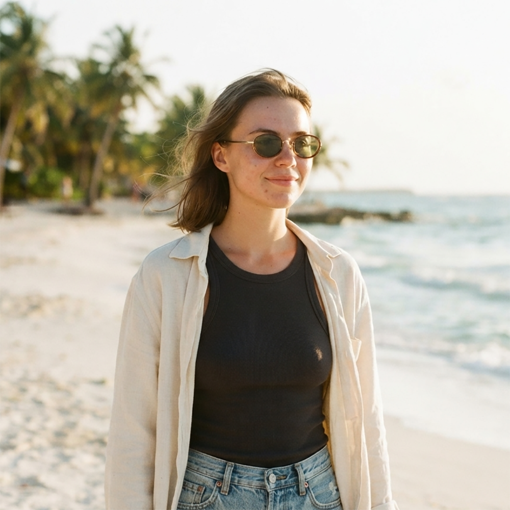 Verano Marbella — Slim Metal Oval Sunglasses