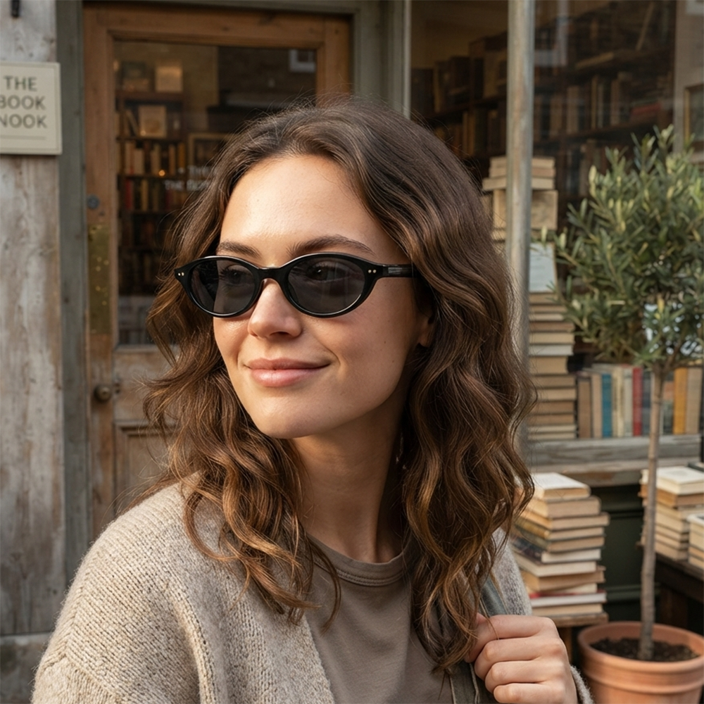 Verano Dune — Retro Oval Sunglasses