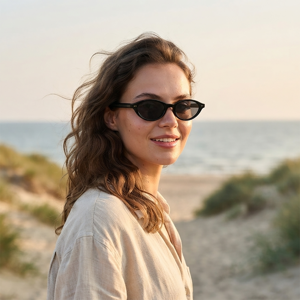 Verano Dune — Retro Oval Sunglasses