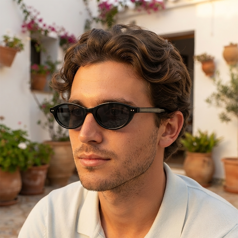 Verano Dune — Retro Oval Sunglasses