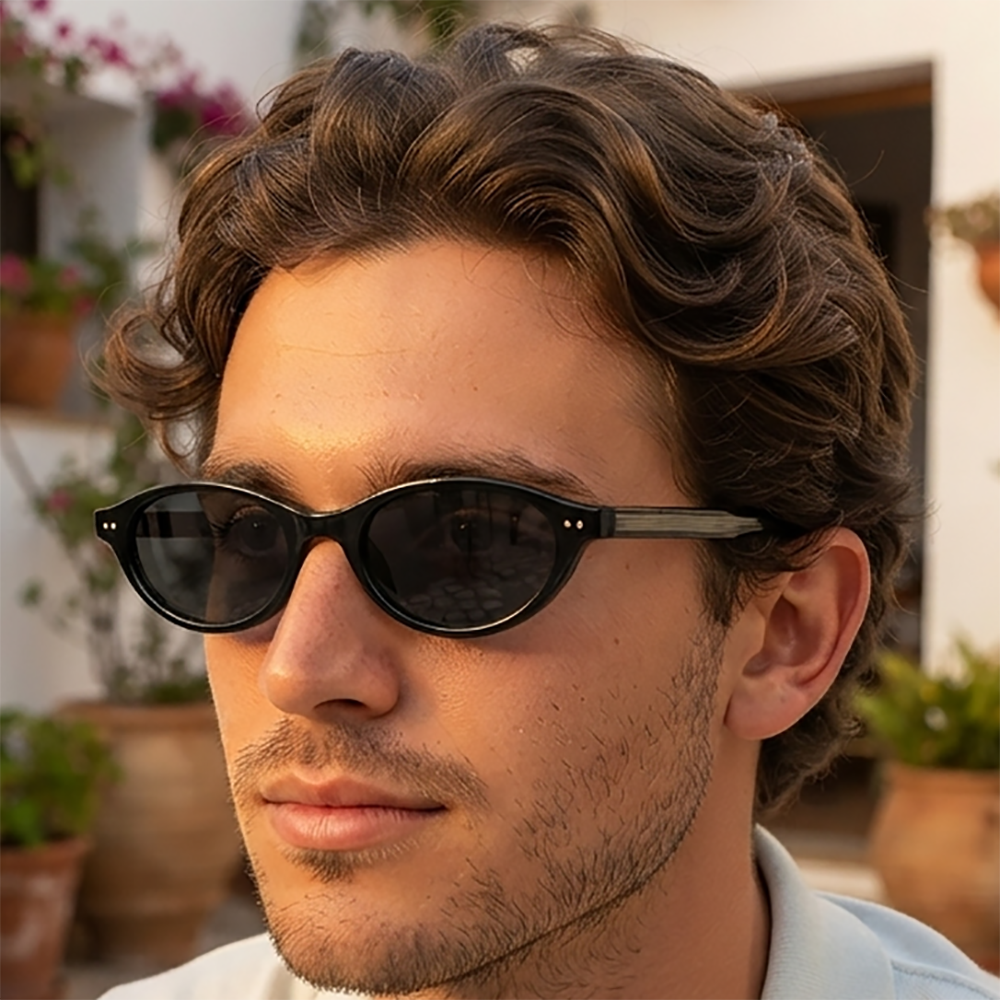 Verano Dune — Retro Oval Sunglasses