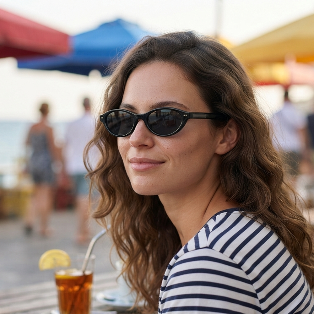 Verano Dune — Retro Oval Sunglasses