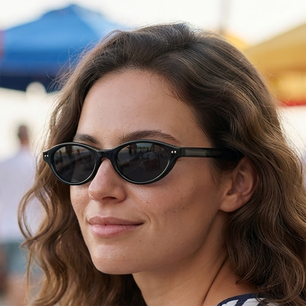 Verano Dune — Retro Oval Sunglasses