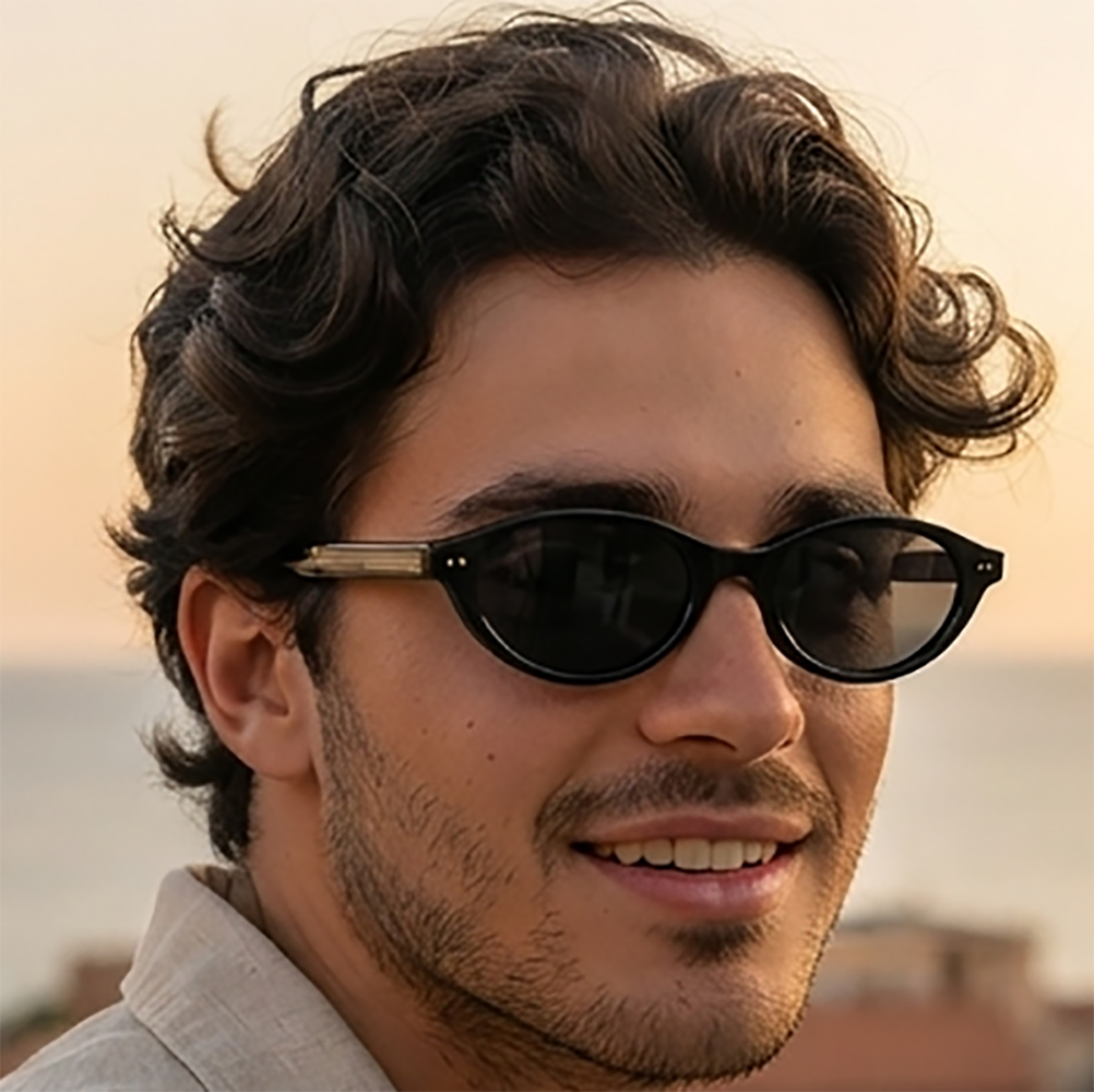 Verano Dune — Retro Oval Sunglasses