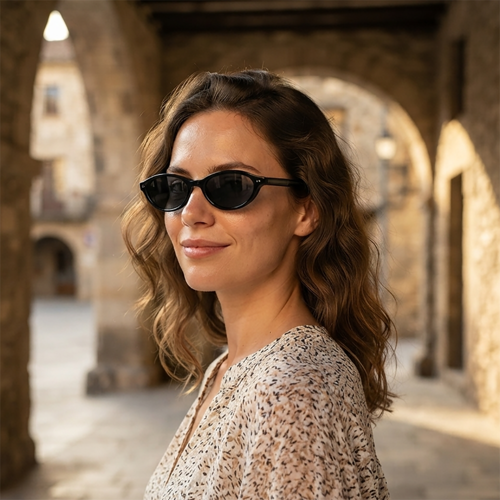 Verano Dune — Retro Oval Sunglasses