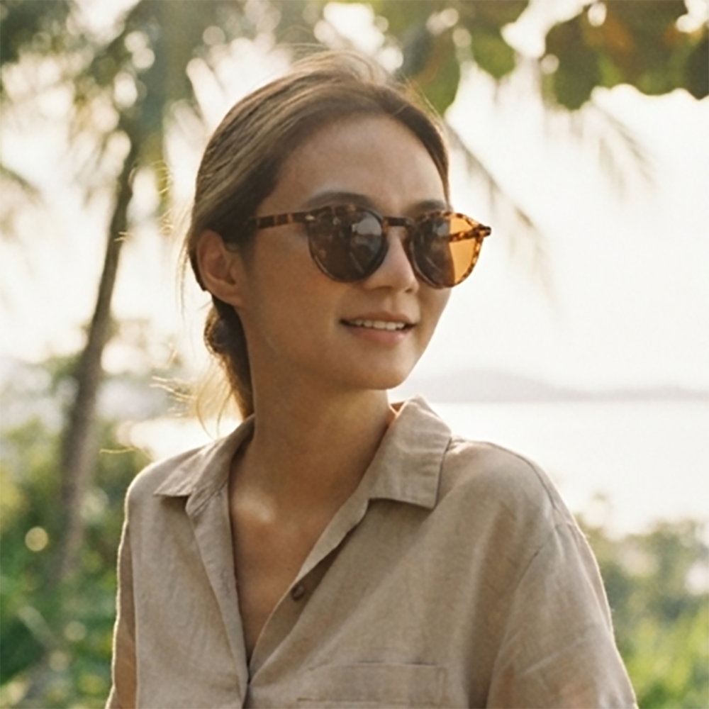 Verano Lido — Keyhole Round Sunglasses