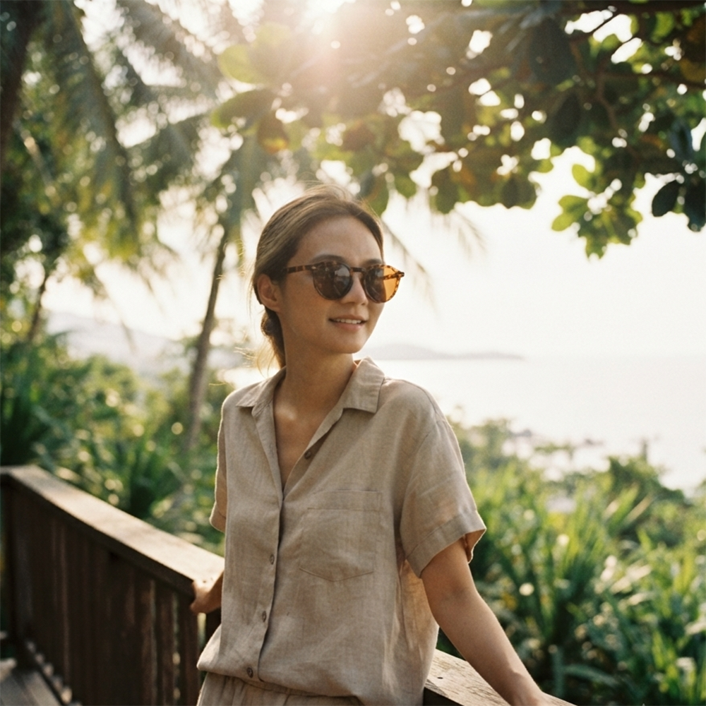 Verano Lido — Keyhole Round Sunglasses