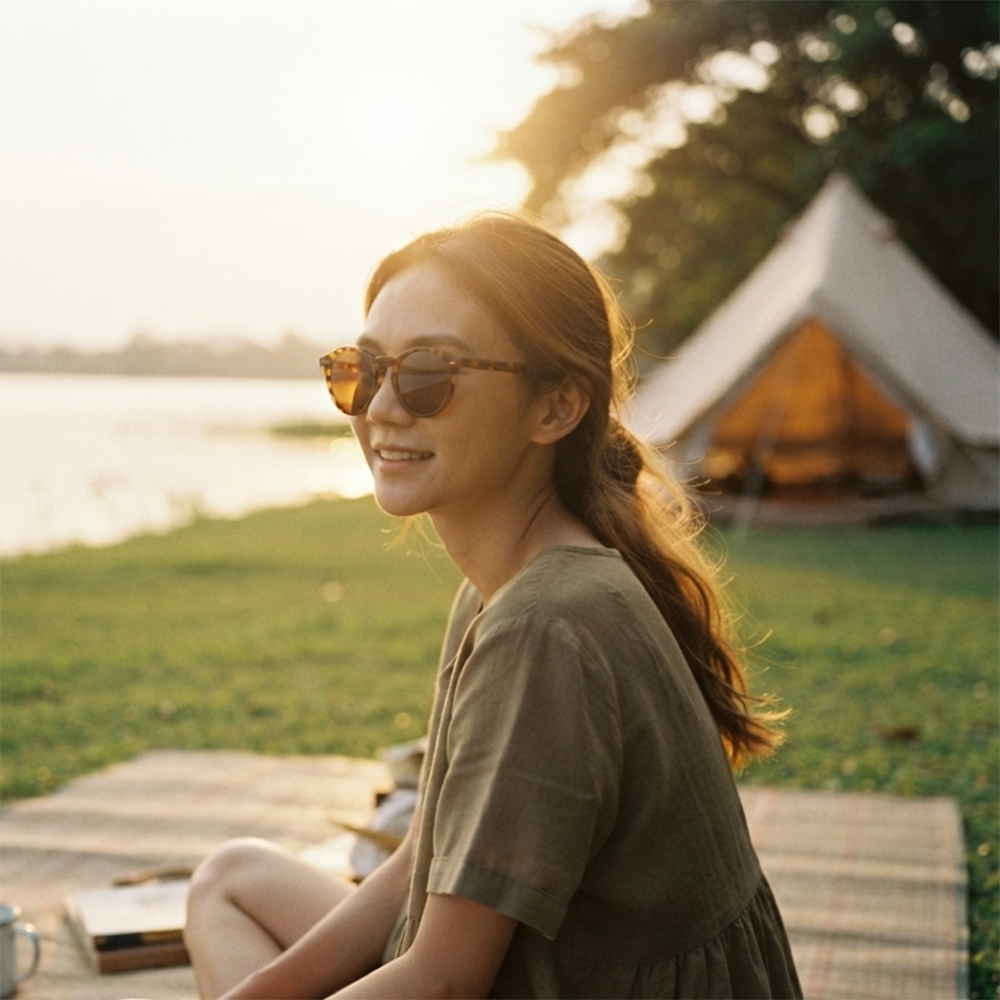 Verano Lido — Keyhole Round Sunglasses