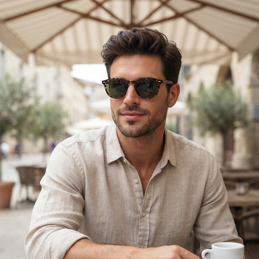 Verano Lido — Keyhole Round Sunglasses