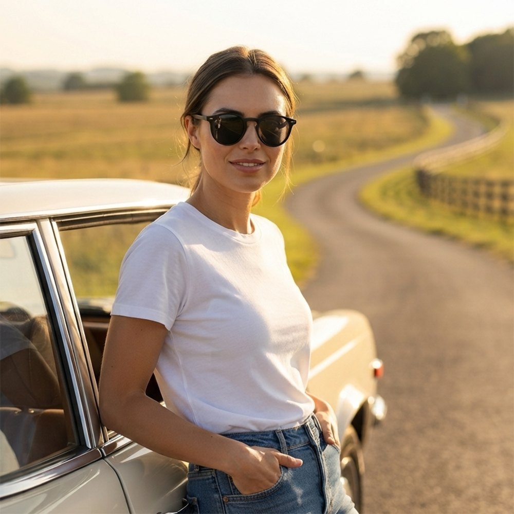Verano Lido — Keyhole Round Sunglasses