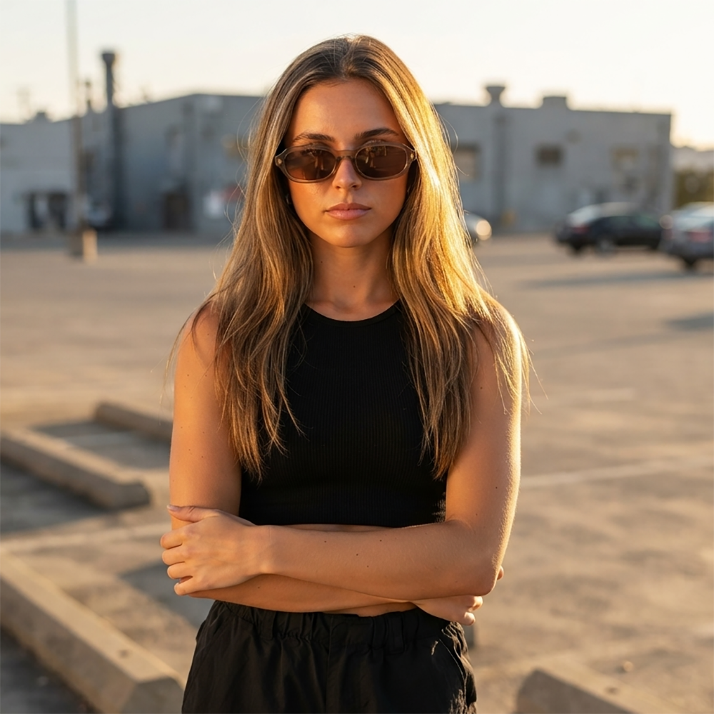 Verano Lola — Y2K Rectangle Sunglasses