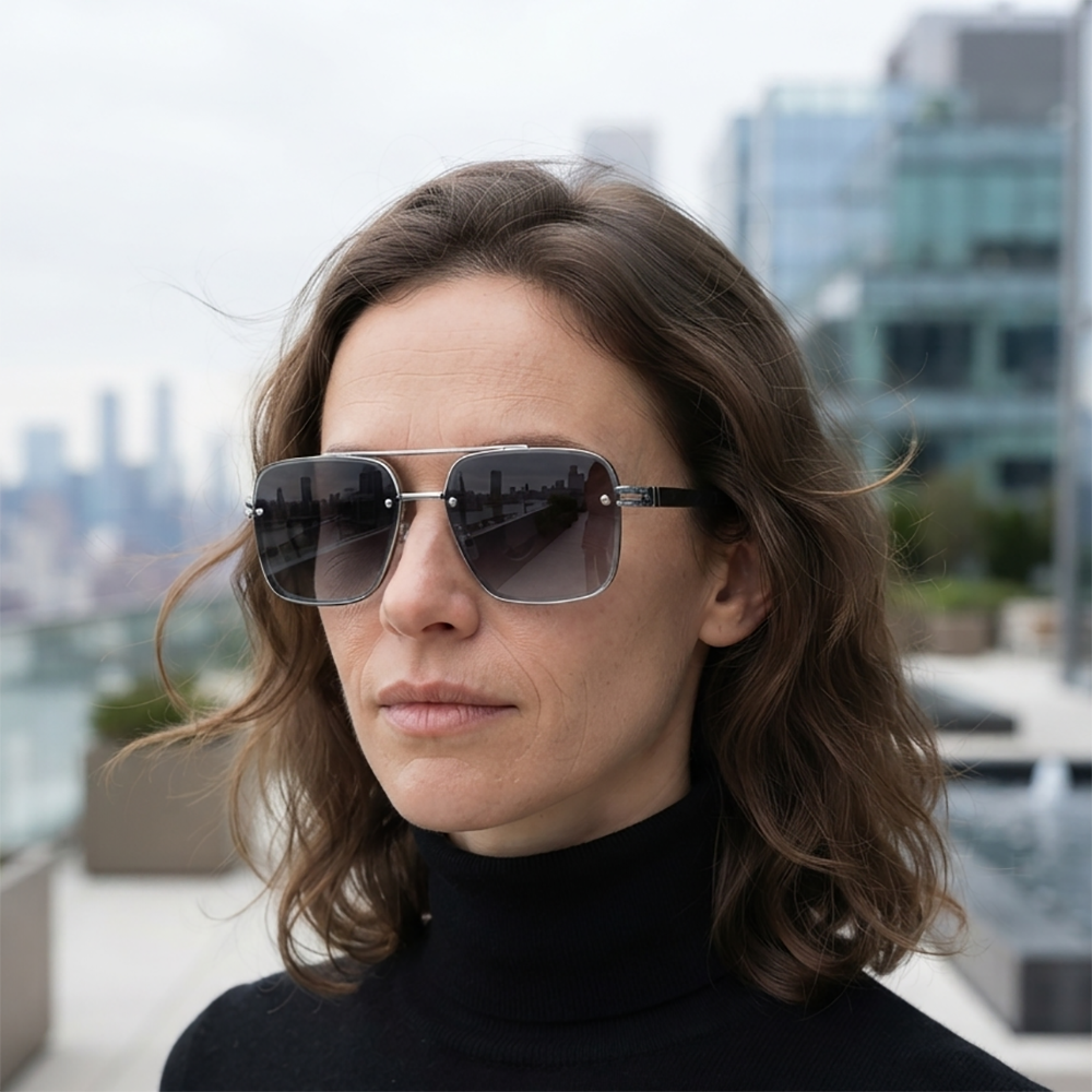 Verano Marino — Double-Bridge Pilot Sunglasses