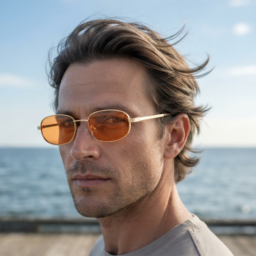 Verano Riva — Metal Rectangle Sunglasses