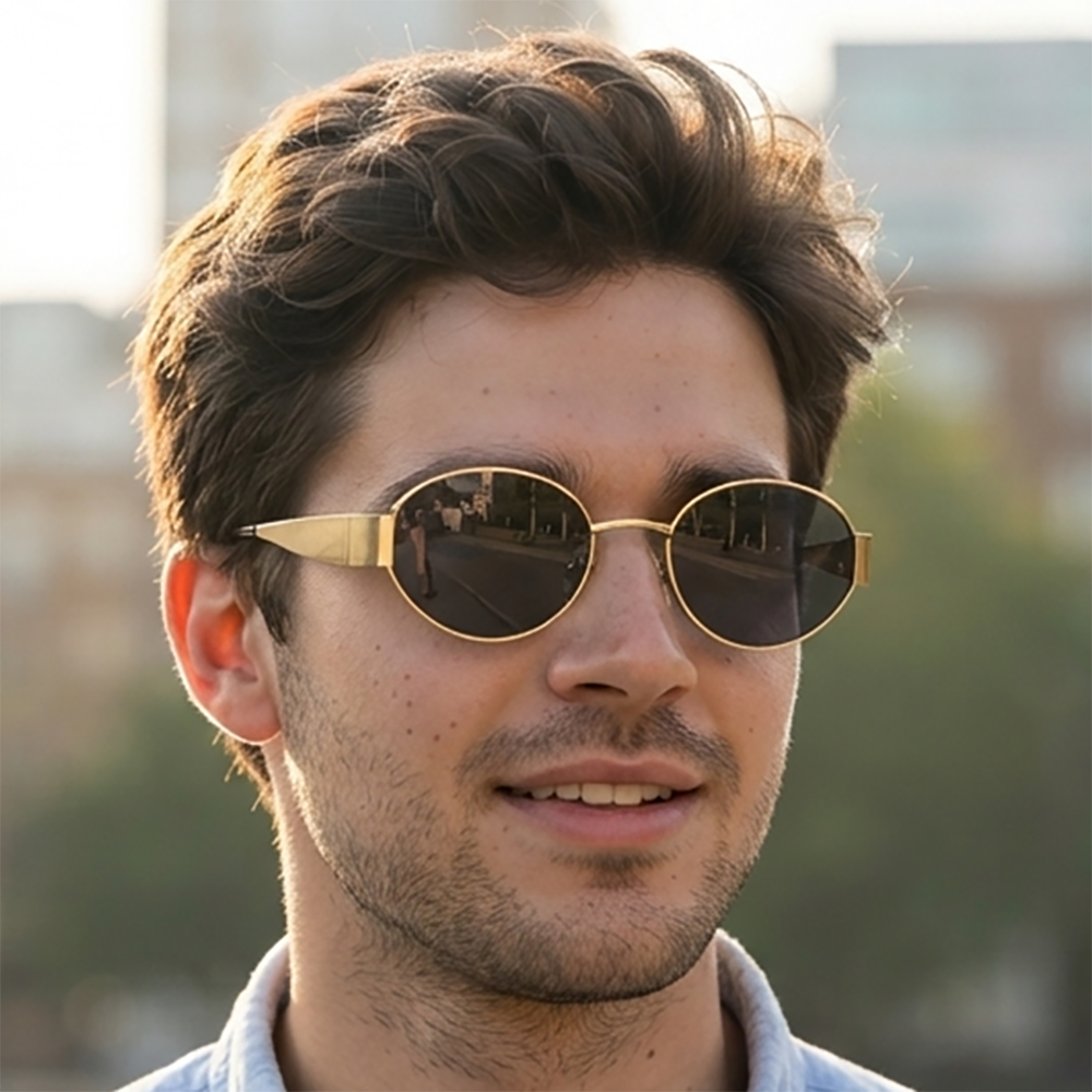 Verano Sol — Metal Oval Sunglasses