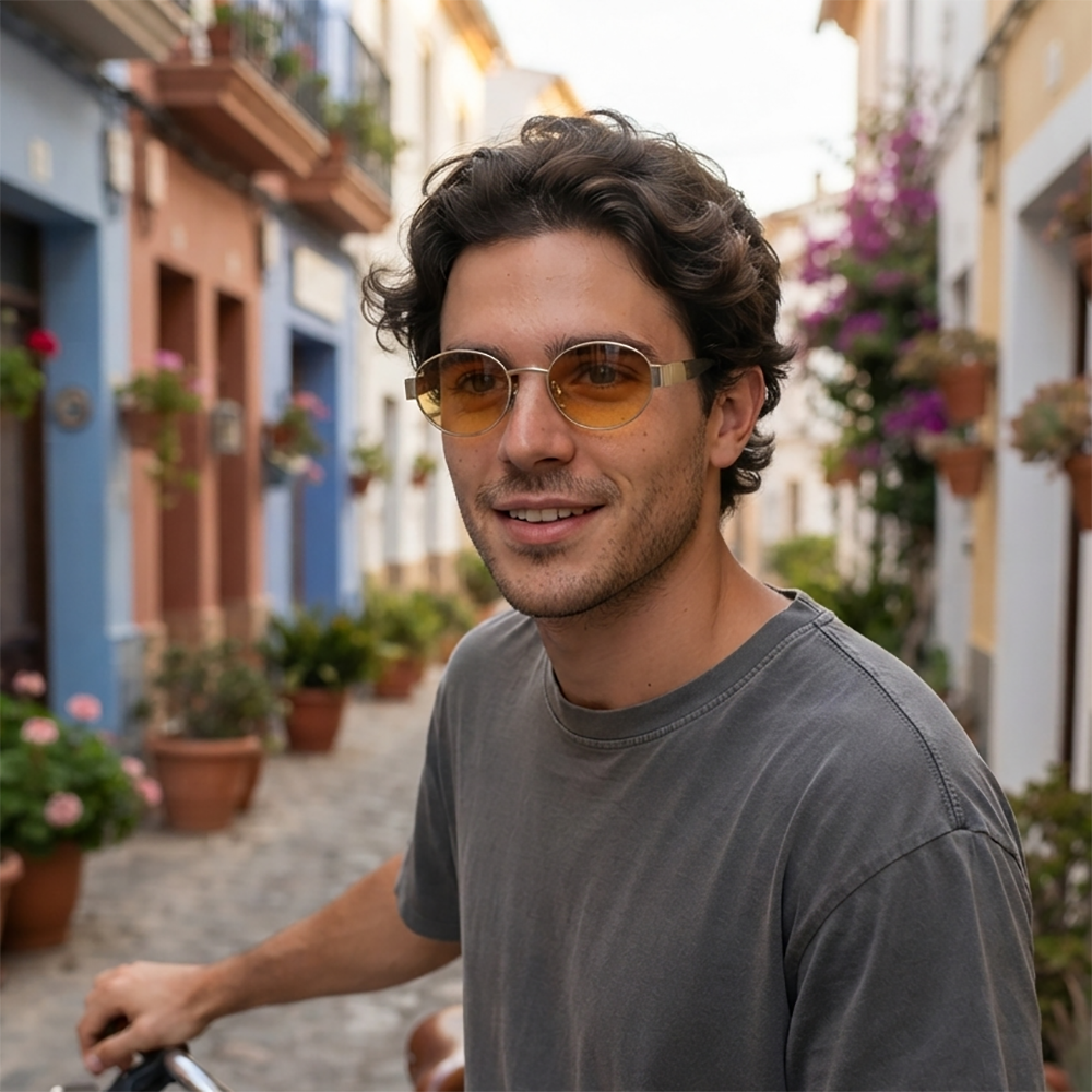 Verano Sol — Metal Oval Sunglasses