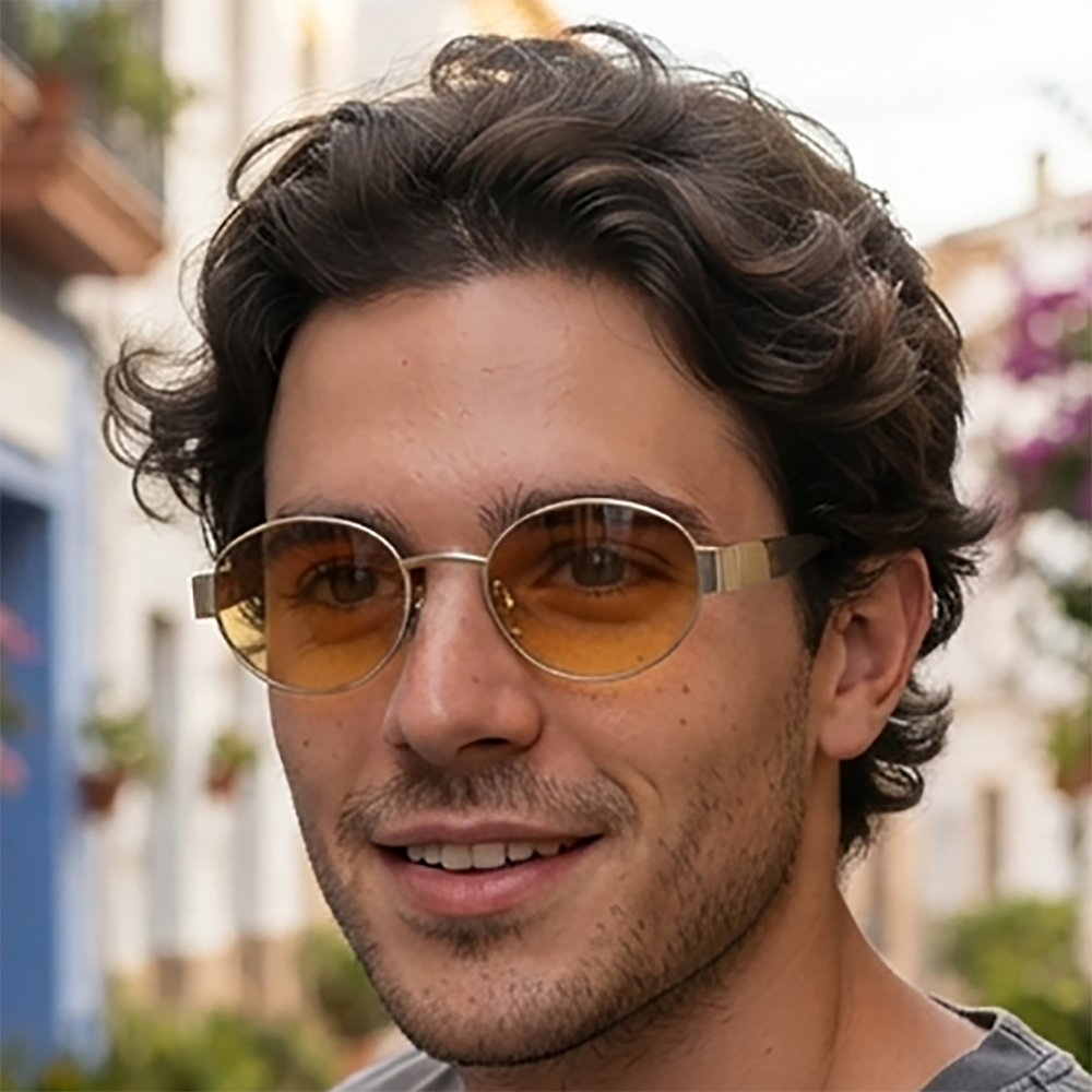Verano Sol — Metal Oval Sunglasses